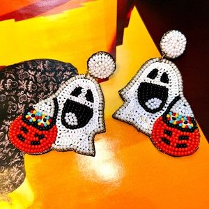 NWT trick or treat ghost earrings